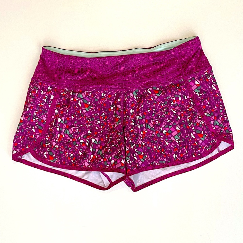 lululemon athletica Pink Mosaic Athletic Shorts
